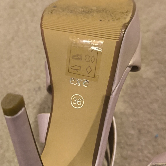 Exe Baby Pink High Heels - Picture 5 of 6